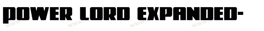 Power Lord Expanded字体转换
